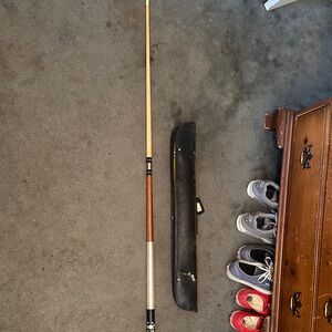 Pool cue stick with case